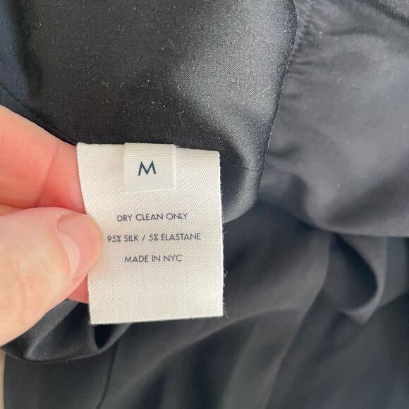 Royl NYC Luxury Loungewear Black Silk Pull on Crop Pants $795 M - Picture 6 of 6